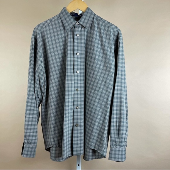 Men's Haggar & Dockers Medium Check Button Up Shirt 2 Pack Set Office - Picture 3 of 16